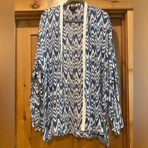 ROCK&ROLL COWGIRL kimono cover shawl. Size L large NWT